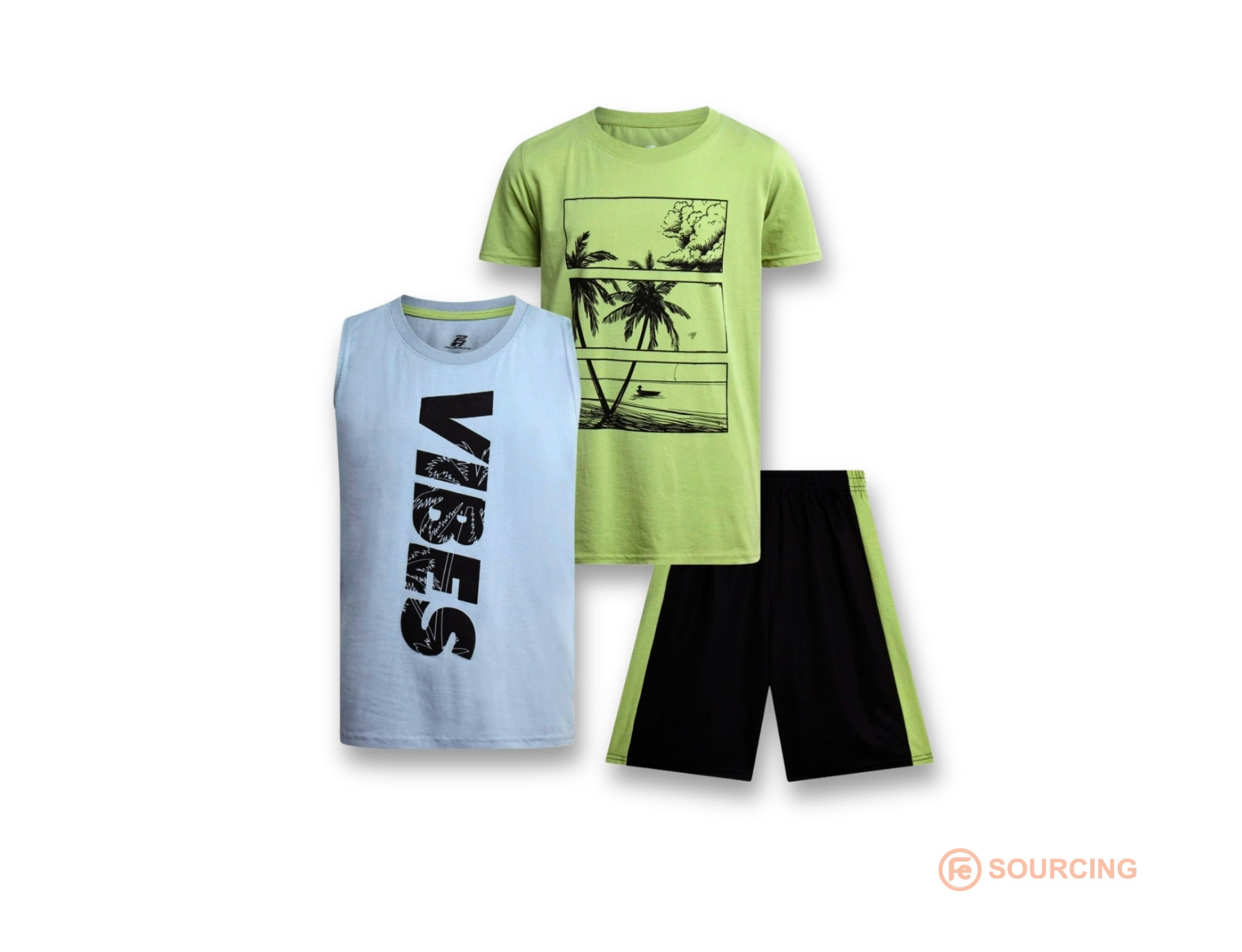 Boys Active Shorts Set - 3 Piece