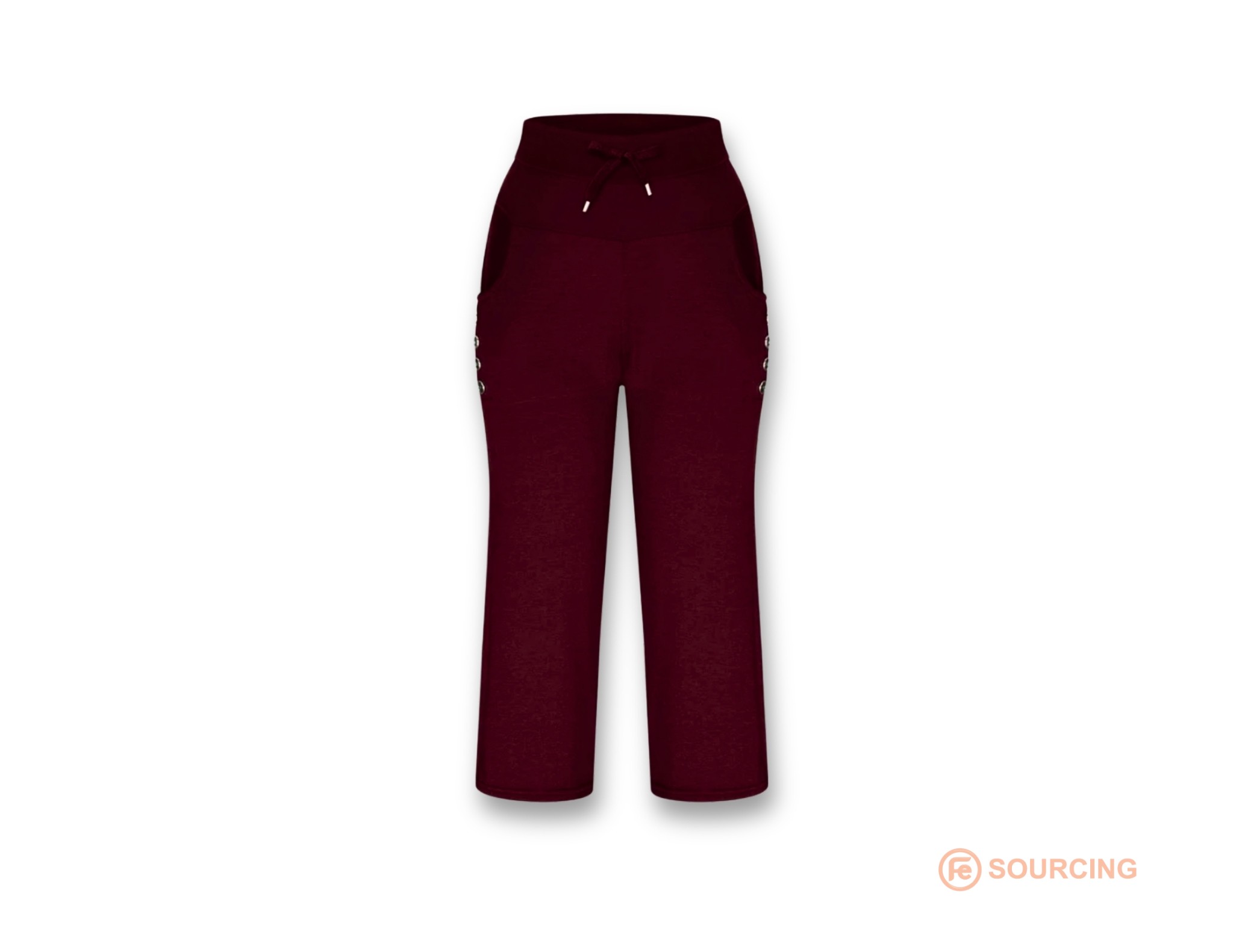 Mid Rise Sweatpants Cropped Yoga Pants